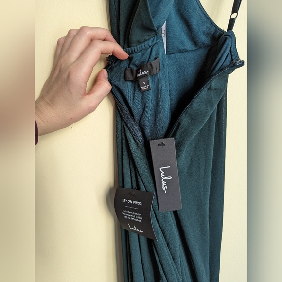 Lulus green cross back maxi dress - Picture 8 of 9